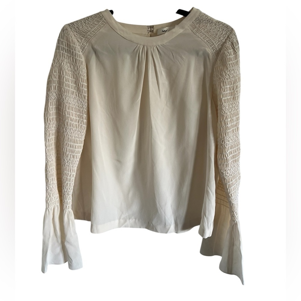 A.L.C.
SIDRA' SILK BLOUSE WITH GATHERED SLEEVE, size 8